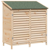 Shed ogrodowy naturalny 106 x 56 x 113,5 cm Drewno Świerkowe