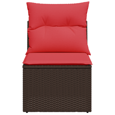 Sofa Ogrodowa z poduszką Brązowy 55 x 62 x 69 cm Polirattan