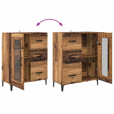 Highboard Stare drewno 69,5 x 34 x 180 cm Drewno inżynieryjne
