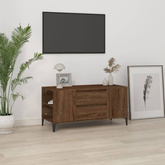 Szafka pod TV, brązowy dąb, 102x44,5x50 cm vidaXL