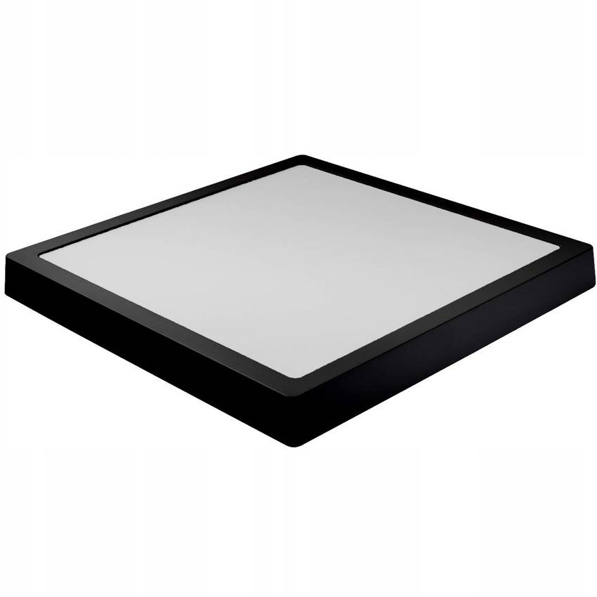 panel LED natynkowy plafon czarna 24W Lampa