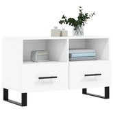 vidaXL Szafka pod TV, biała, 80x36x50 cm, materiał drewnopochodny