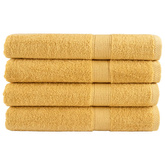 Ręczniki premium, SOLUND, 4 szt., złote, 100x200 cm, 600 g/m?