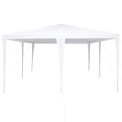 Namiot Imprezowy Biały 400 x 400 x 266 cm Polietylen i Stal