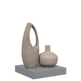 vidaXL Wisząca półka ścienna, szara, 23x23,5x3,8 cm, MDF