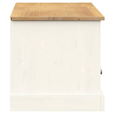 vidaXL Szafka pod TV VIGO, biała, 156x40x40 cm, lite drewno sosnowe