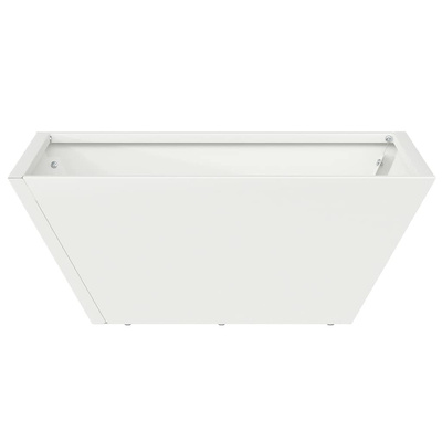 Doniczka ogrodowa Biały 40 x 40 x 15 cm Stal zimnogięta