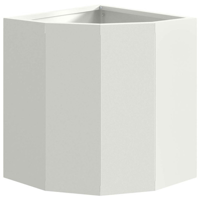 Doniczka Różnorożna Biały 30 x 30 x 35 cm Stal