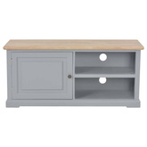 vidaXL Szafka pod TV, szara, 90x30x40 cm, drewniana
