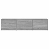 Szafka RTV z LED 165x34x40 cm Szary Sonoma Drewno inżynieryjne