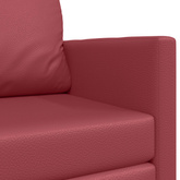 Sofa Bed Czerwone wino 124 x 71 x 78 cm Sztuczna skóra