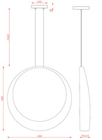 Lampa wisząca LUNA DUAL XCP8467-1-48