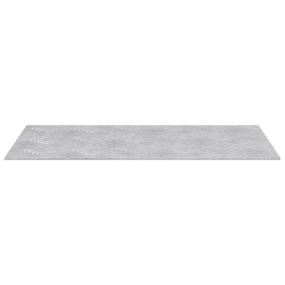 Stopień Prostokątny 4 pcs Srebrny 50 x 25 cm Aluminium