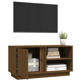 Szafka pod TV, miodowy brąz, 80x35x40,5 cm, lite drewno sosnowe vidaXL