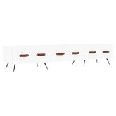 vidaXL Szafka pod TV, biała, 150x36x30 cm, materiał drewnopochodny wariant 6
