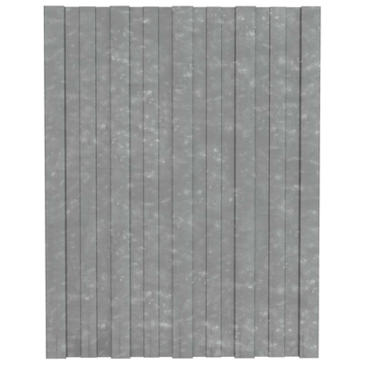 Panel dachowy 36 pcs srebrny 60 x 45 cm Stal galwanizowana