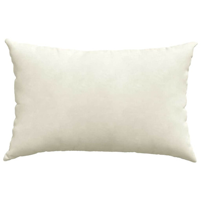 Poduszki na sofę 2 pcs Kremowy 60 x 40 cm Tkanina sztruksowa
