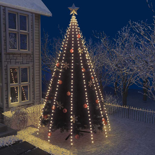 Połączone lampki choinkowe, siatka 500 LED, 500 cm