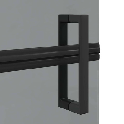 Ściana prysznicowa Walk-In Czarny 110 x 6,5 x 190 cm