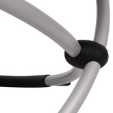 vidaXL Leżak z geometryczną ramą stalowy, czarny i szary