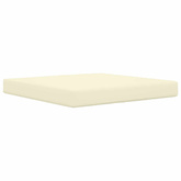 Poduszka do sofy na zewnątrz Kremowy 80 x 80 x 8 cm Poliester