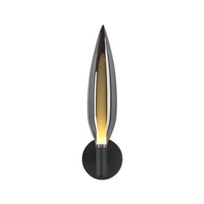 Kinkiet Nordic szklany szary dymiony 1x5W G9 do salonu