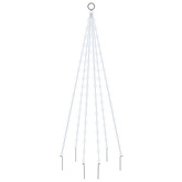 vidaXL Choinka do montażu na maszcie, 108 zimnych białych LED, 180 cm