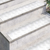 Stopień Prostokątny 2 pcs Srebrny 90 x 20 cm Aluminium