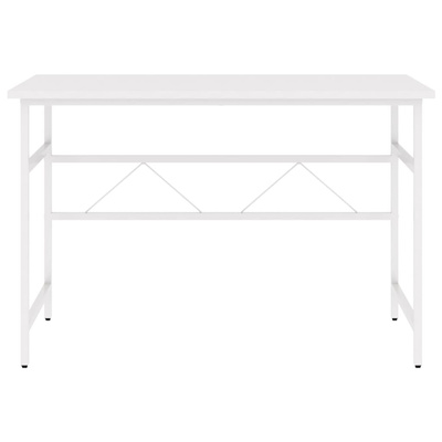 vidaXL Biurko komputerowe, białe, 105x55x72 cm, MDF i metal