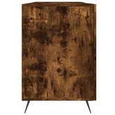 vidaXL Biurko, przydymiony dąb, 140x50x75 cm, materiał drewnopochodny
