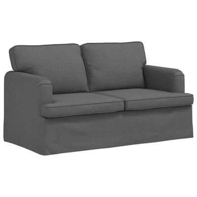 Sofa Ciemnoszary 144 x 80 x 85 cm tkanina