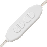 Lustro ścienne z lampkami LED, okrągłe, szklane vidaXL