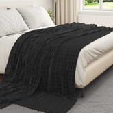 Koce narzutowe 6 pcs Czarny 240 x 220 cm Polar