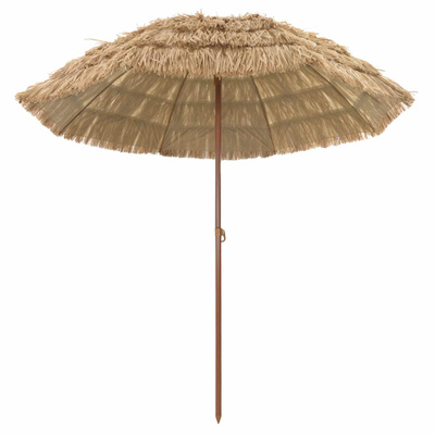 Parasol plażowy Naturalny 205 x 205 x 210 cm Poliester i Stal