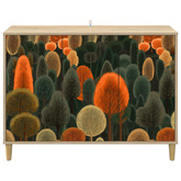 Bufet ZAANDAM Sonoma 102 x 33 x 75 cm Drewno inżynieryjne