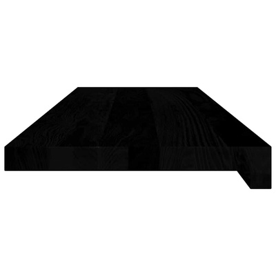 Stopnie schodowe, 4 szt. brązowoczarne 80x25x2cm lite drewno dębowe