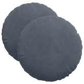Poduszki na siedziska 2 pcs Ciemnoszary ? 40 x 13 cm Aksamit