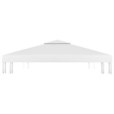 2-poziomowe zadaszenie altany, 310 g/m² 3x3 m, białe