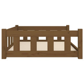 vidaXL Legowisko dla psa, miodowe, 105,5x75,5x28 cm, drewno sosnowe