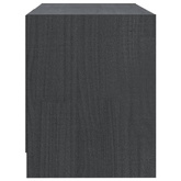 vidaXL Szafka pod TV, szara, 80x31x39 cm, drewno sosnowe