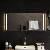 Lustro łazienkowe z LED, 90x40 cm vidaXL