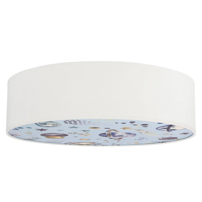 KIDDY lampa sufitowa 38 cm biały 2x40W E27 abażur biały