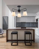 Lampa sufitowa czarno-biała metalowa Morley Ledea 50203091