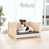 Legowisko dla psa, 55,5x45,5x28 cm, lite drewno sosnowe vidaXL