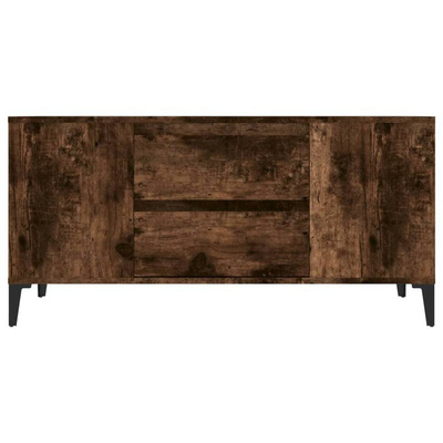 Szafka pod TV, przydymiony dąb, 102x44,5x50 cm vidaXL