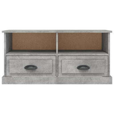 vidaXL Szafka pod TV, szarość betonu, 93x35,5x45 cm