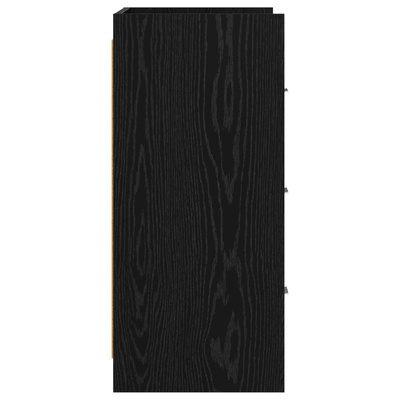 Bufet Czarny dąb 75 x 33 x 80 cm Drewno inżynieryjne