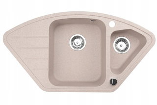 Zlewozmywak Merkury 02 / beż piaskowy