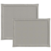 Poduszki na Siedzisko i Oparcie 4 pcs jasnoszary 47 x 45 x 2 cm