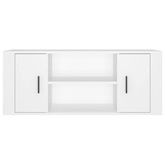 vidaXL Szafka pod TV, biała, 100x35x40 cm, materiał drewnopochodny